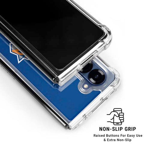 NBA New York Knicks Distressed Galaxy Z Fold6 Clear Case